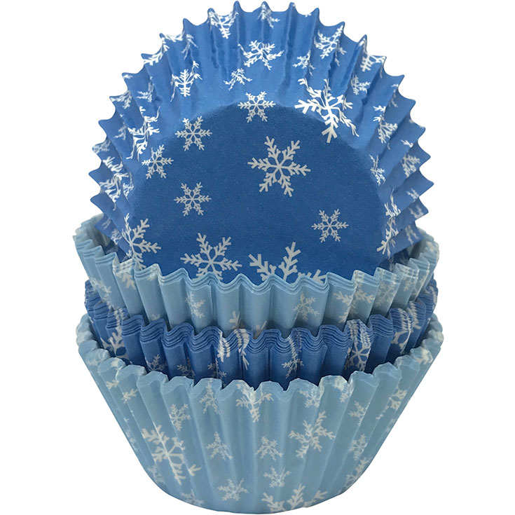 Cupcake Formen - Petit Four Schneeflocken 
