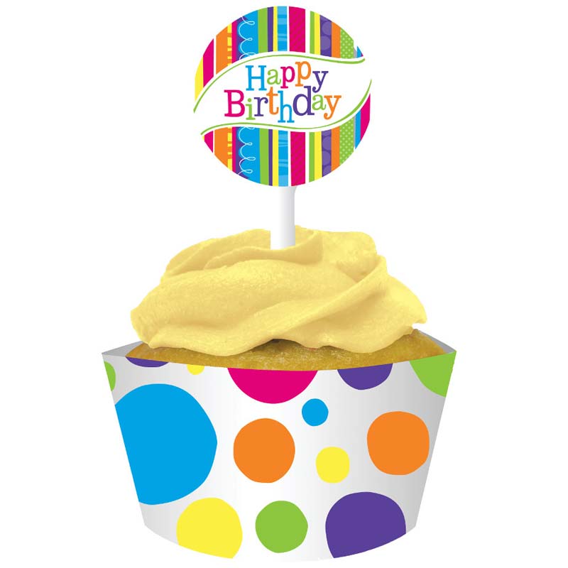 Cupcake Schleifen Set - Bright & Bold