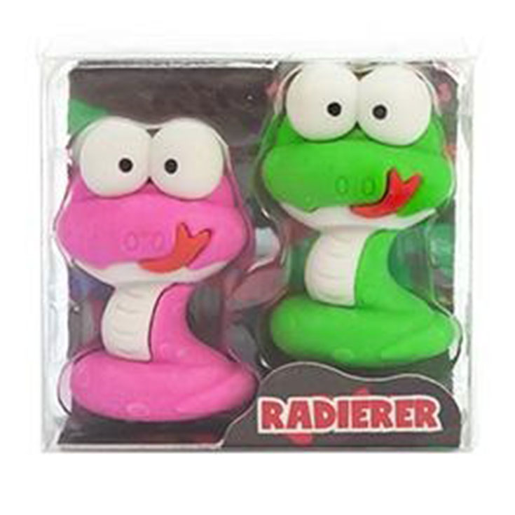 2 Slippery Snake Erasers