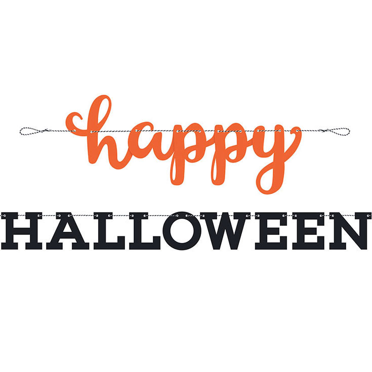 Buchstabenkette Happy Halloween