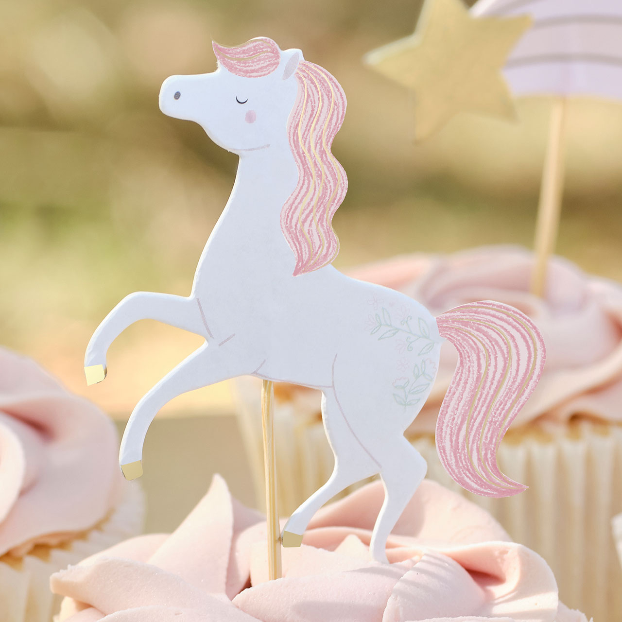 Cupcake Topper - Pink Princess
