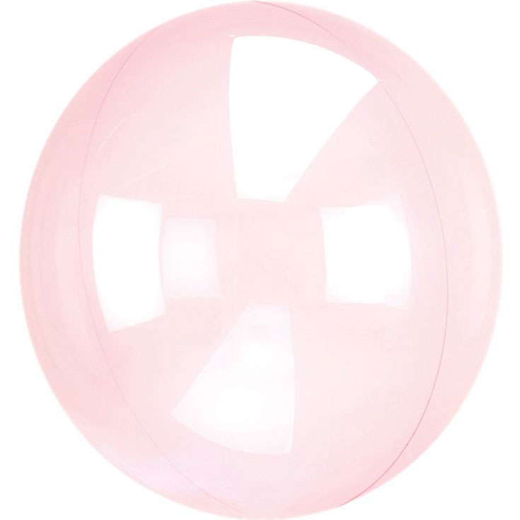 Clear Pink Foil Balloon