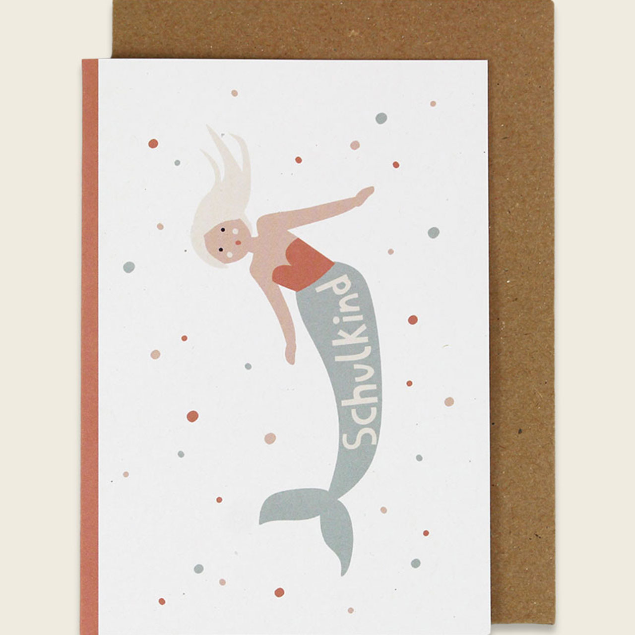 Greetings Card - Mermaid - Schulkind