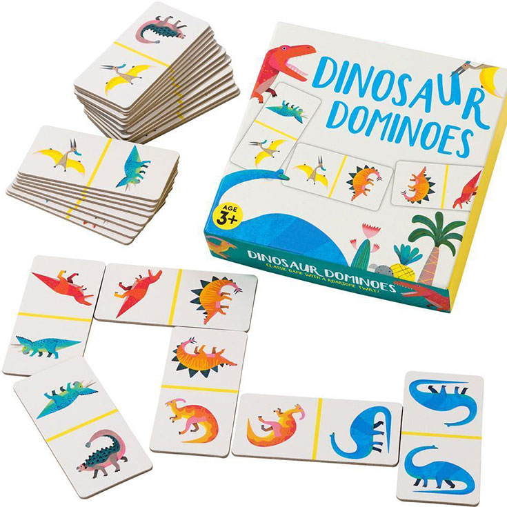 Dinosaurier Domino Spiel