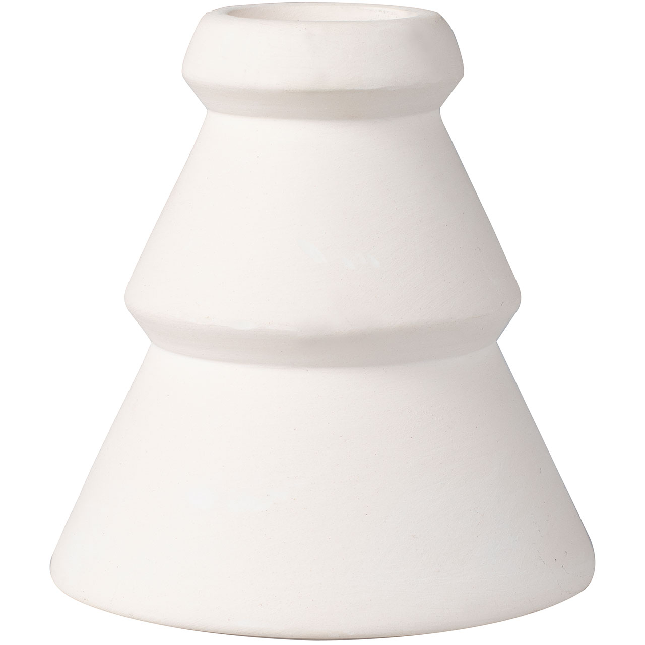 Kerzenhalter - Weiße Tanne aus Keramik