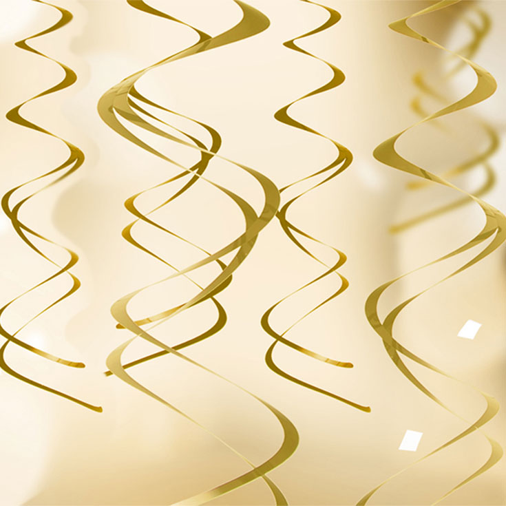 5 Gold Swirls