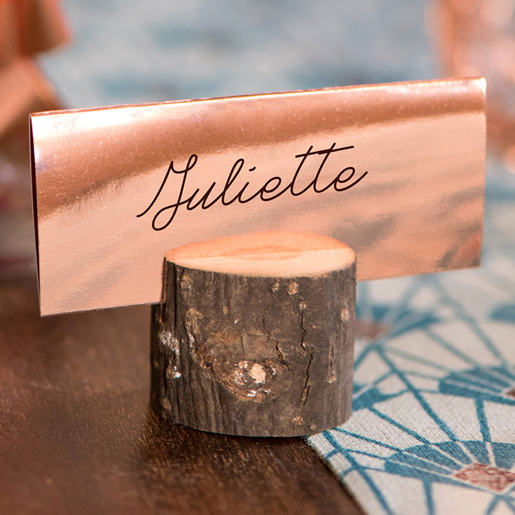 10 Rose Gold Place Cards