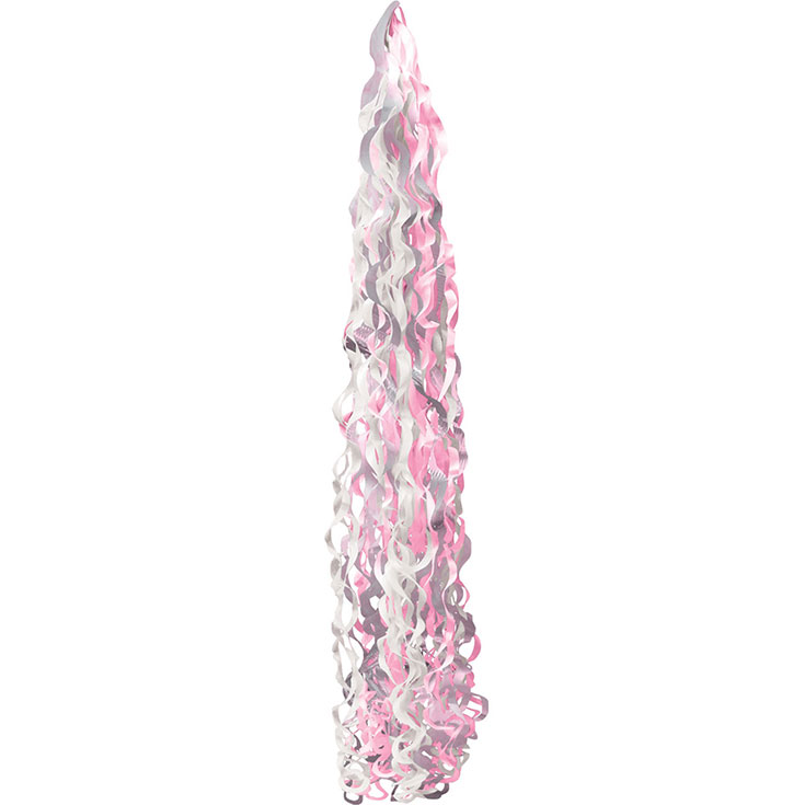 Balloon Tail - Pink and White 