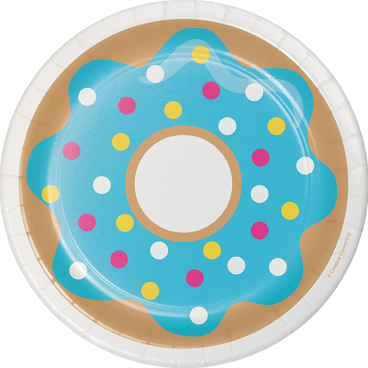 8 Small Donut Time Plates