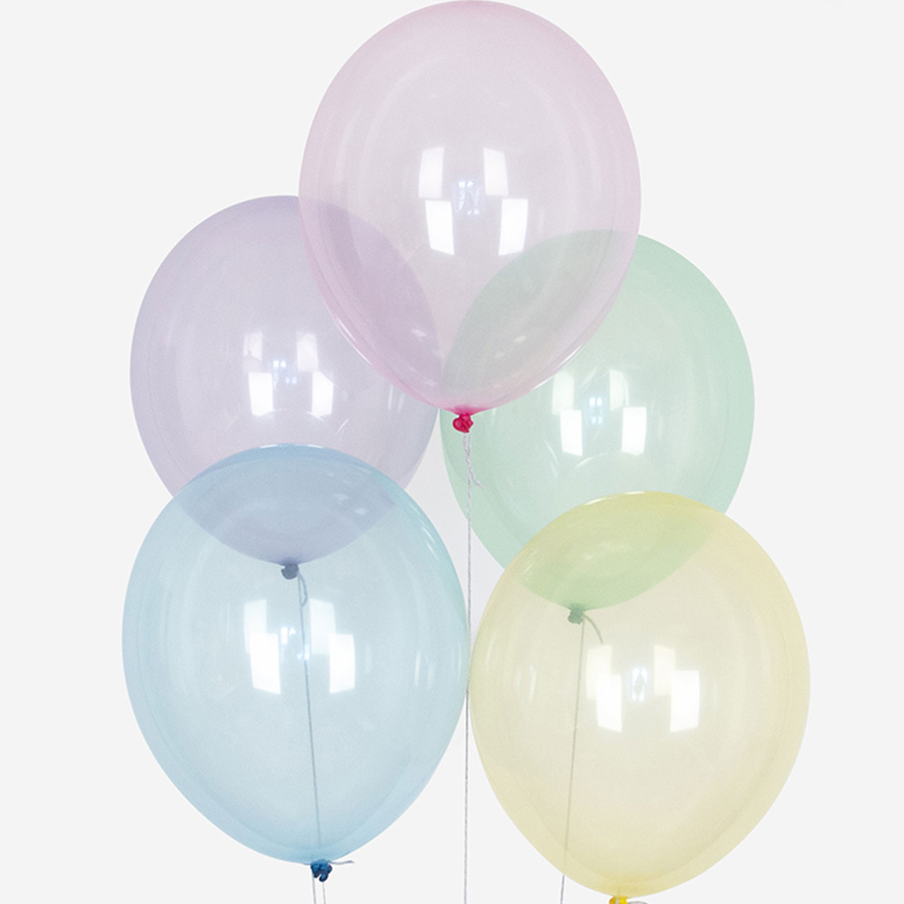 10 Ballons Pastel Bubbles 