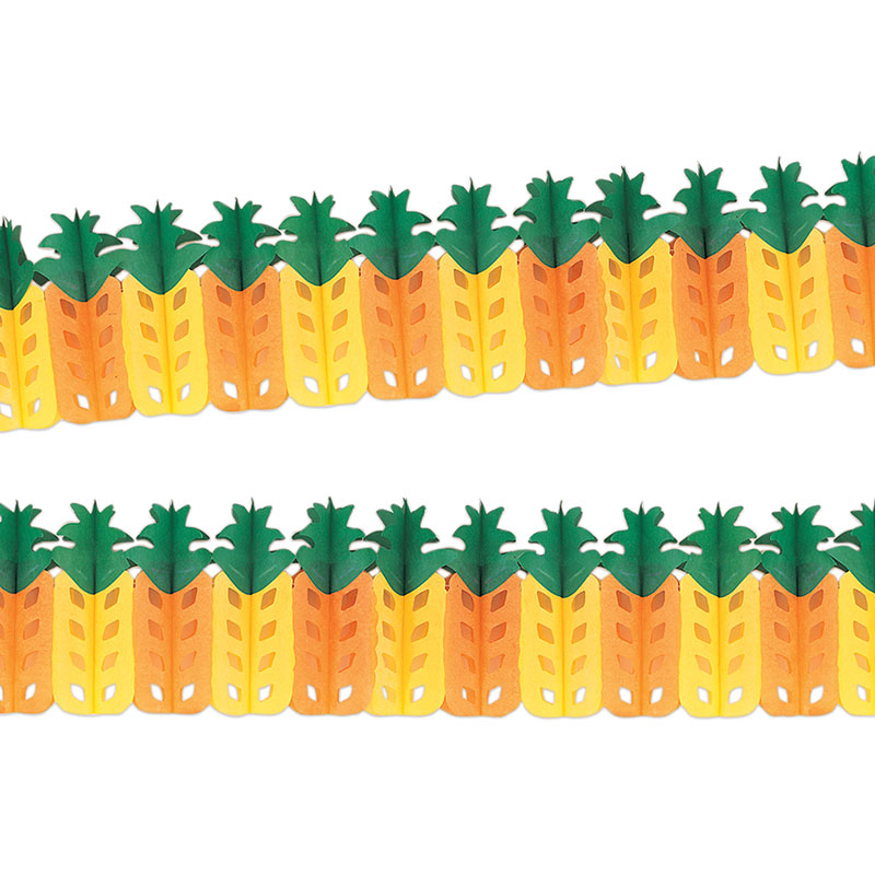 Papiergirlande - Ananas