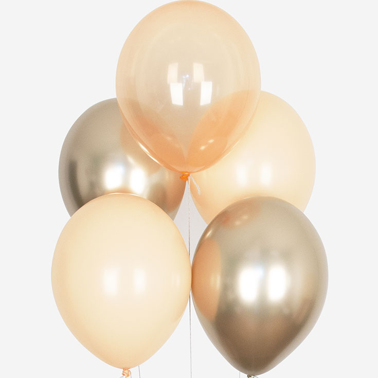 Latex Balloons - All Peach