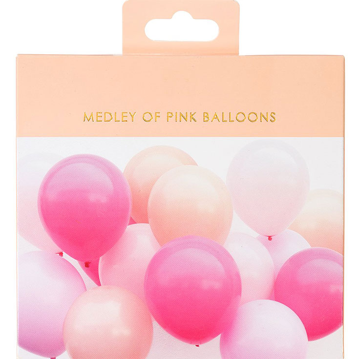 16 Ballons Rose Mix