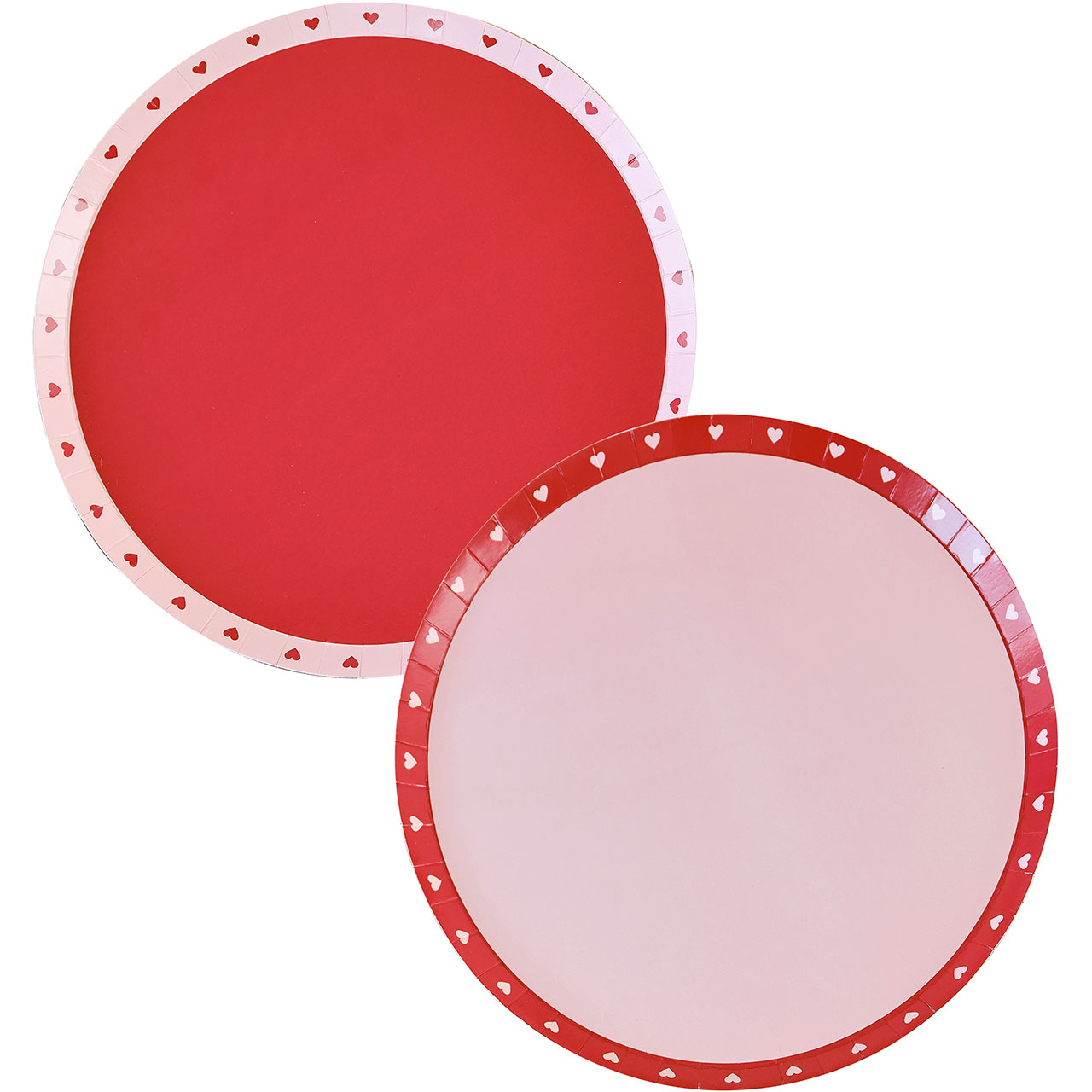 Plates - Red & Pink Hearts