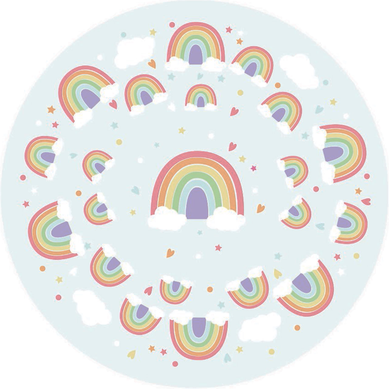 Cupcake Cases - Pastel Rainbow