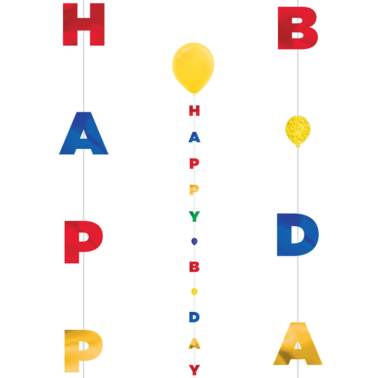 Ballonschnur Happy Birthday