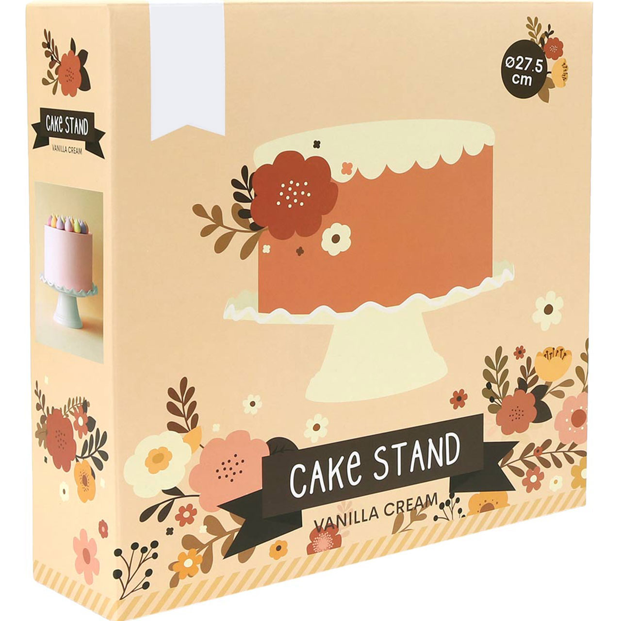 Cake Stand - Vanilla Cream Wave (27.5cm)