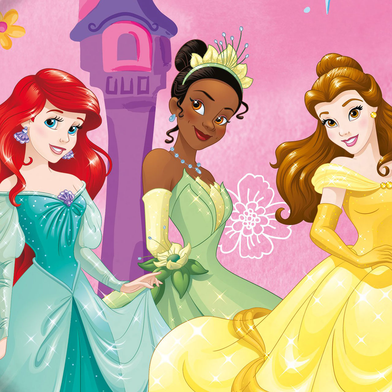 8 Small Disney Princesses Plates