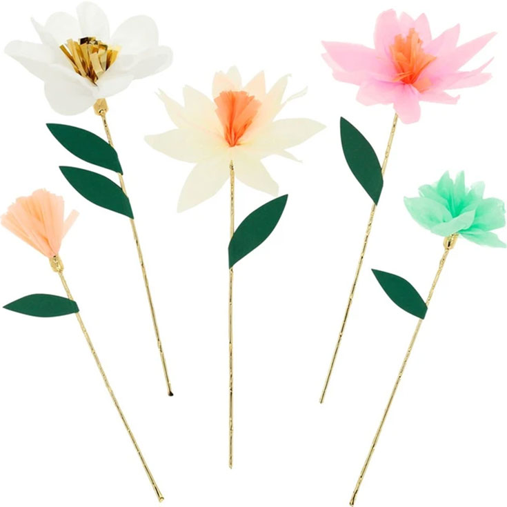 10 Flower Garden Decorative Sticks