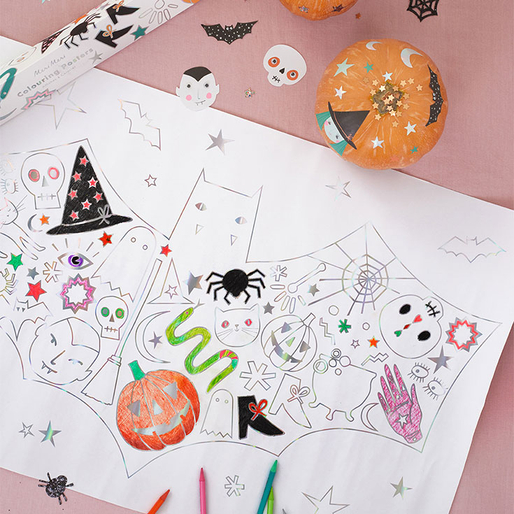 2 Halloween Colouring Posters