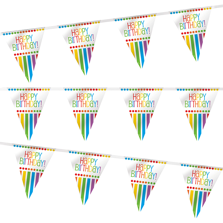 Rainbow Party Flag Banner