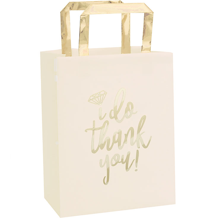 4 White & Gold Gift Bags