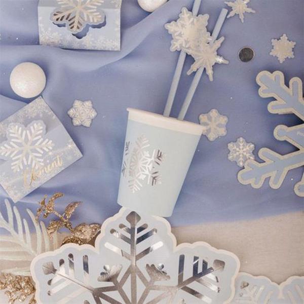 Cups - Shimmering Snowflake