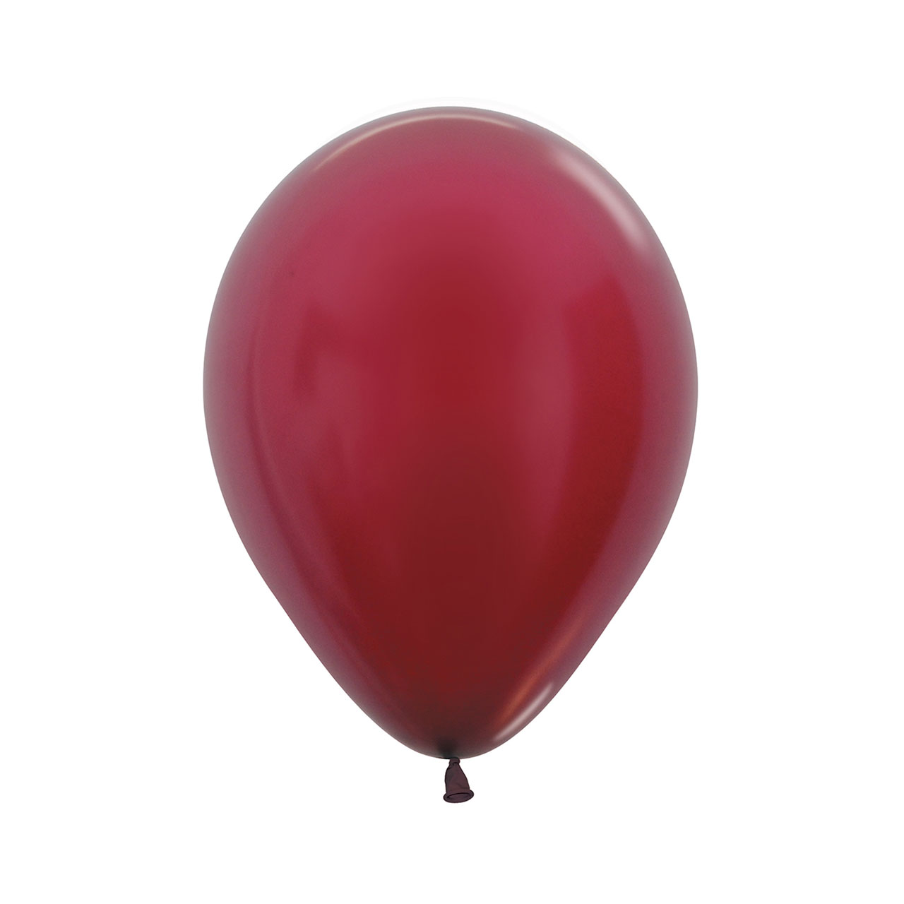 10 Mini Metallic Burgundy balloons
