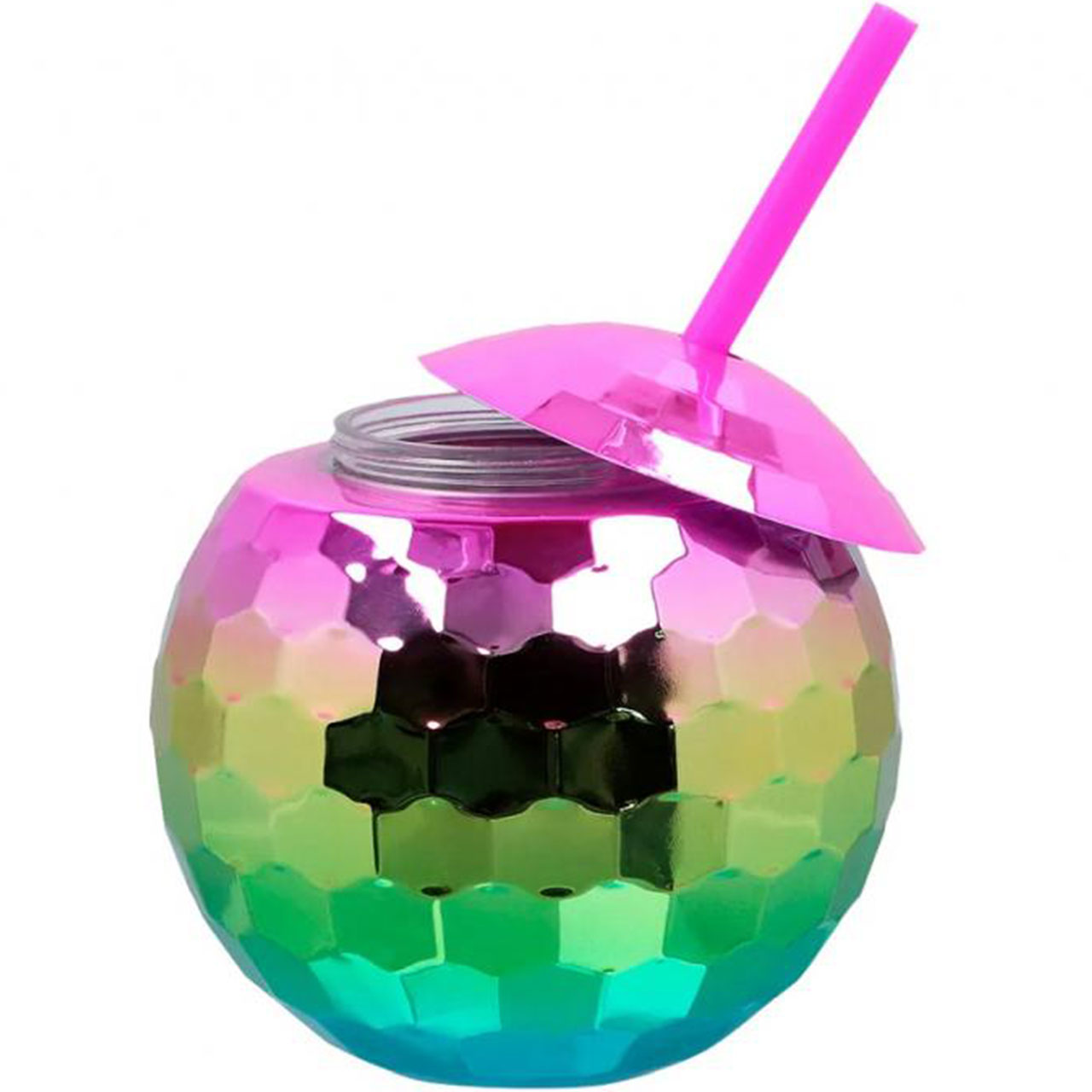 Becher - Disco Ball - Regenbogen