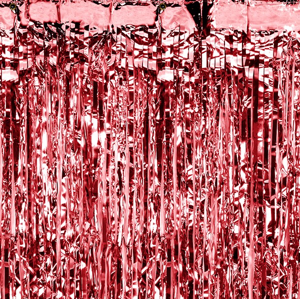  Foil Door Curtain - Red