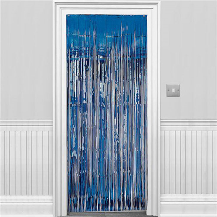 Foil Curtain - Marine Blue 