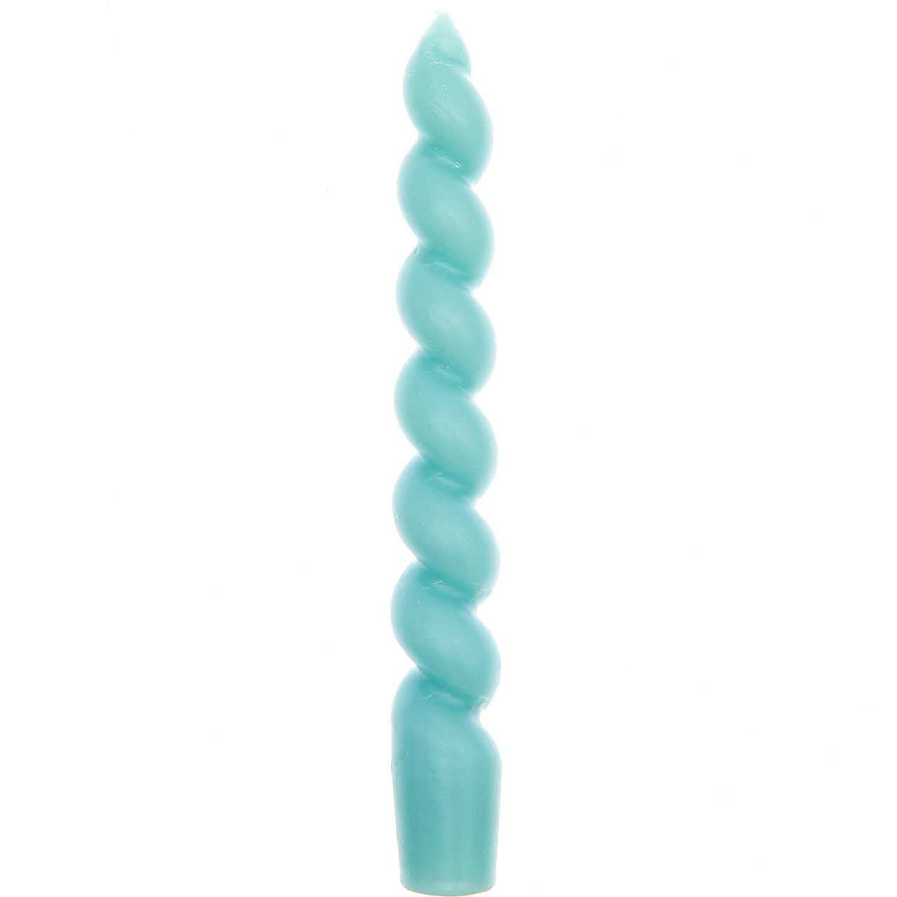 Dekorative Kerze - Spirale Aqua 18,5cm