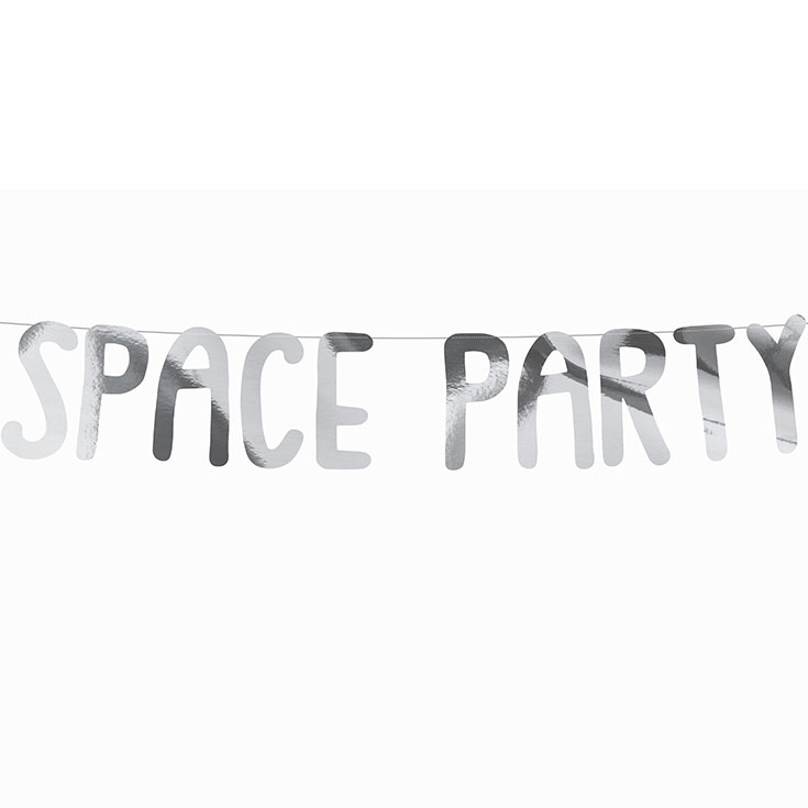 Space Party Buchstabenkette