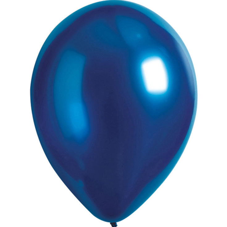 10 Mini Ballons Azurblau
