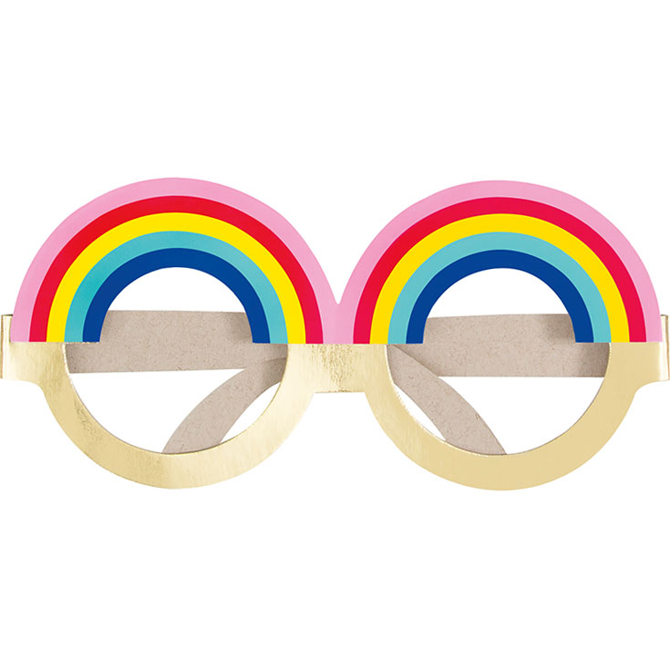4 Regenbogen Brillen