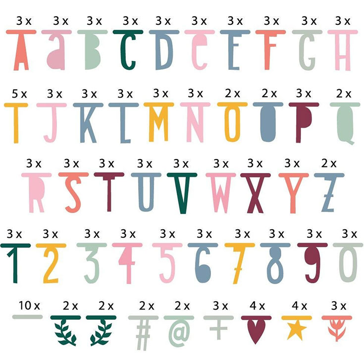 Buchstabenkette - Boho Chic DIY 