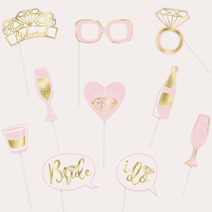 10 Photo Props Bride to Be 