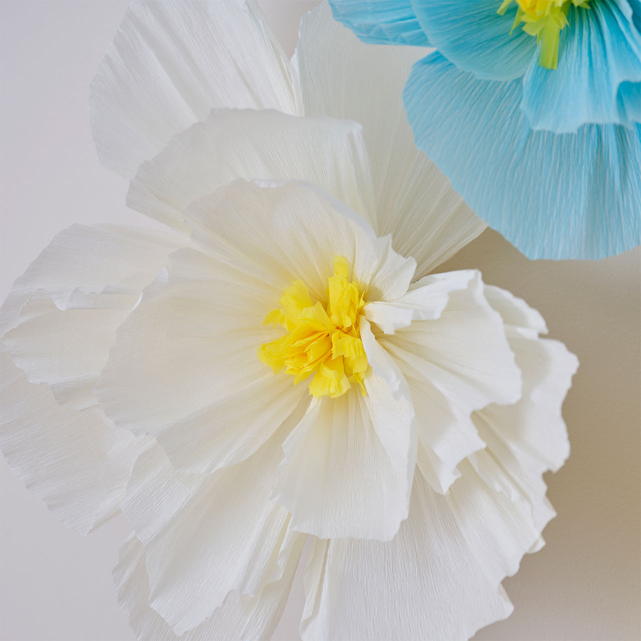 Backdrop - Pastel Tissue Flowers