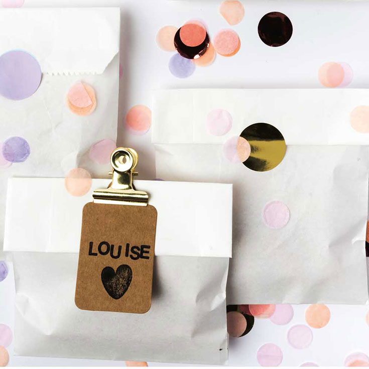 20 White Paper Party Bags