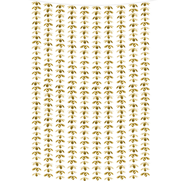 Vorhang - Goldene Blumen