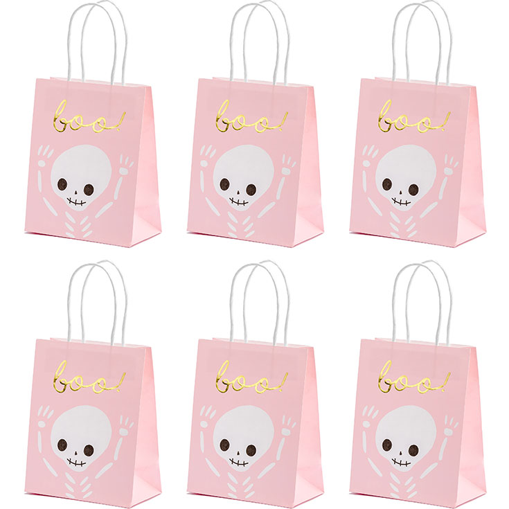 Gift Bags - "Boo" Pink Halloween