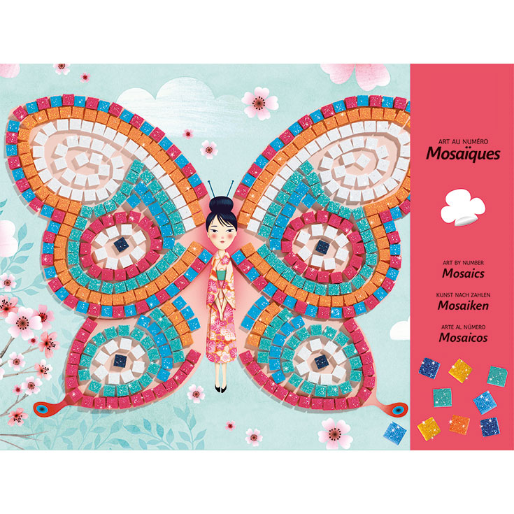 2 DIY Schmetterlings Mosaike