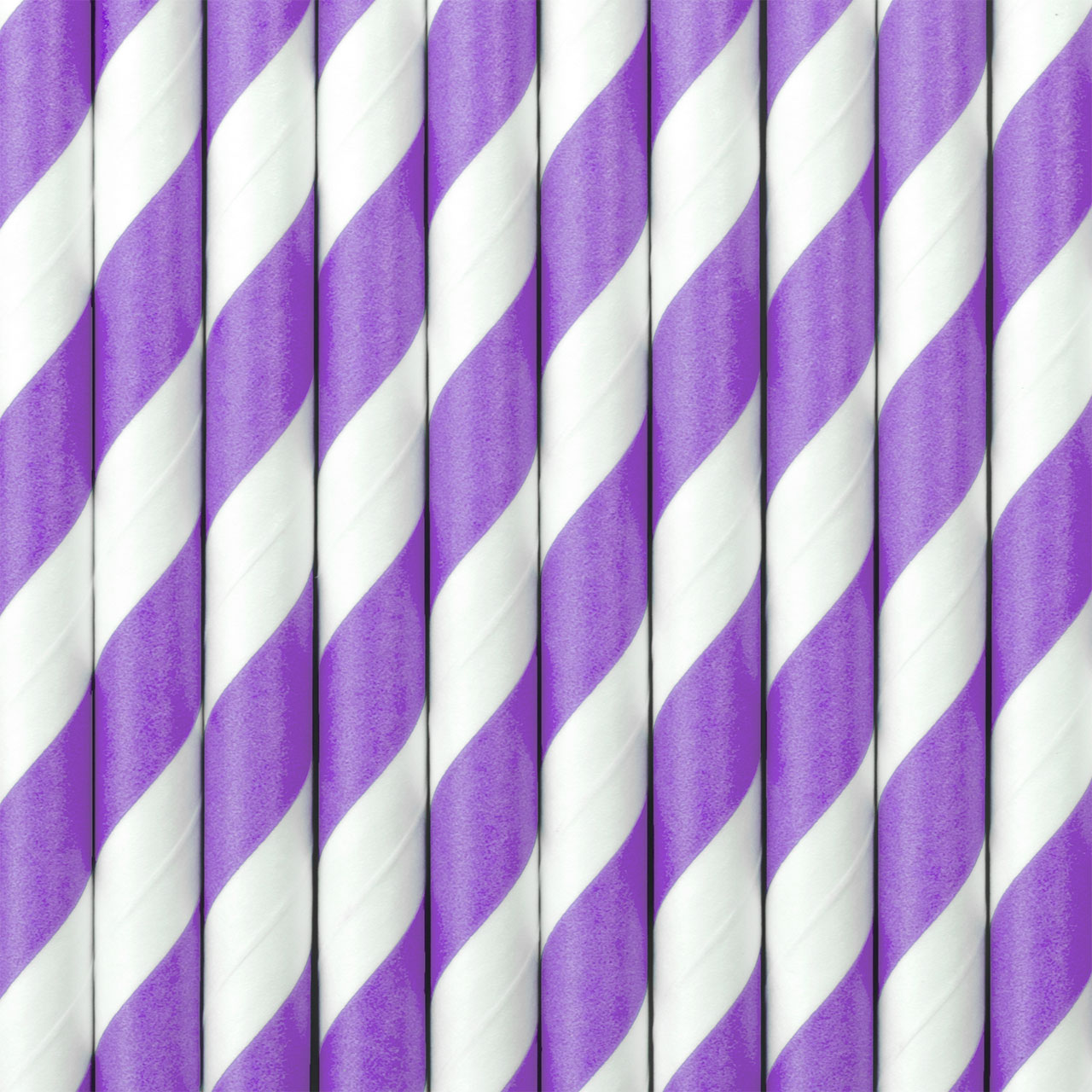 Drinking Straws - Lilac and White