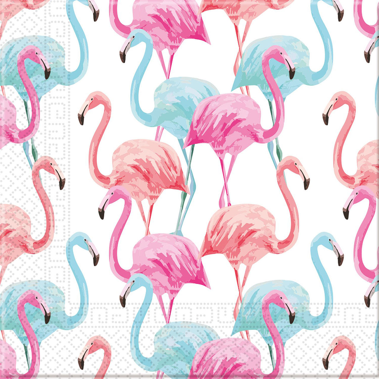 20 Servietten Tropical Flamingo