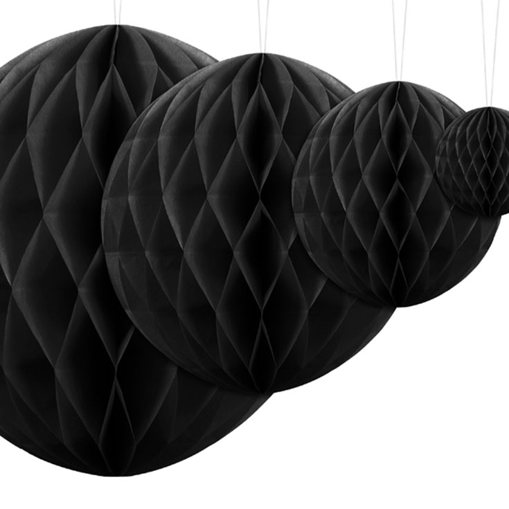 Black Honeycomb Ball - 30cm