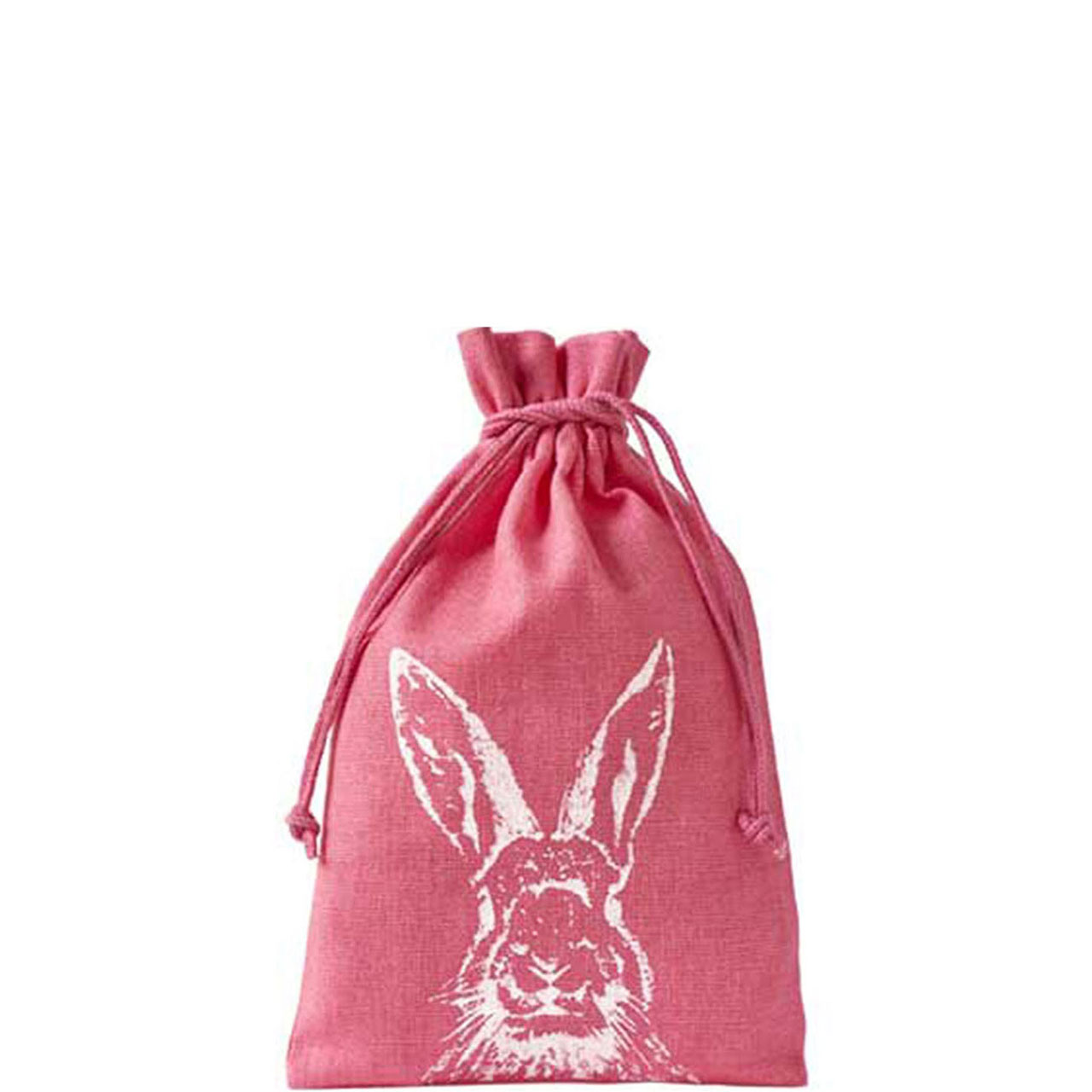 Geschenkssack Small - Pink & weißer Hase 