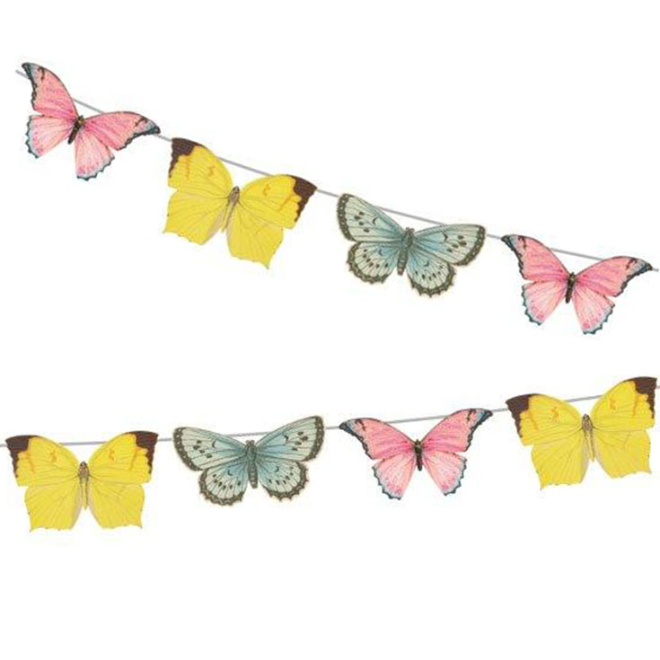 3D Girlande Mini Schmetterlinge