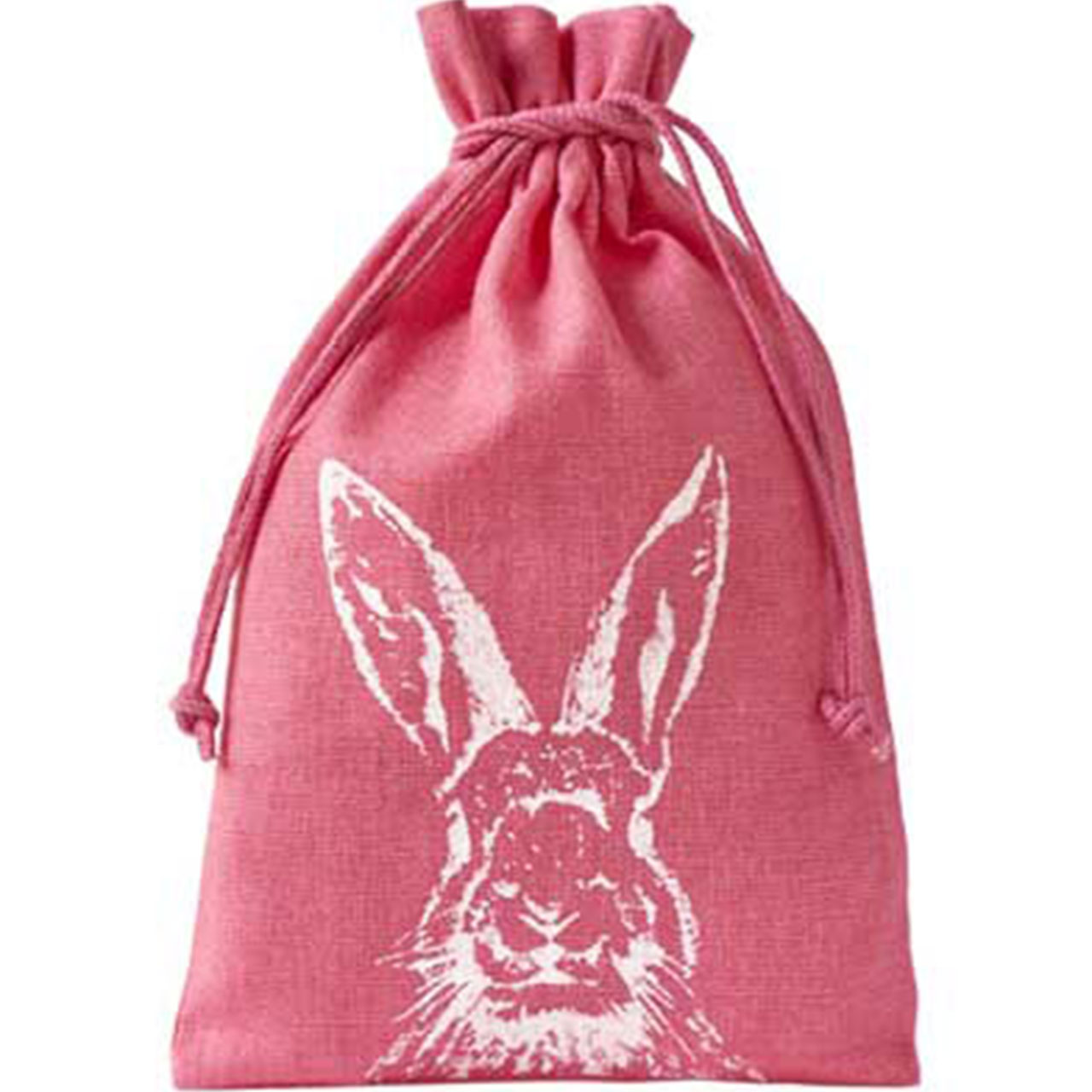 Geschenkssack - Pink & weißer Hase