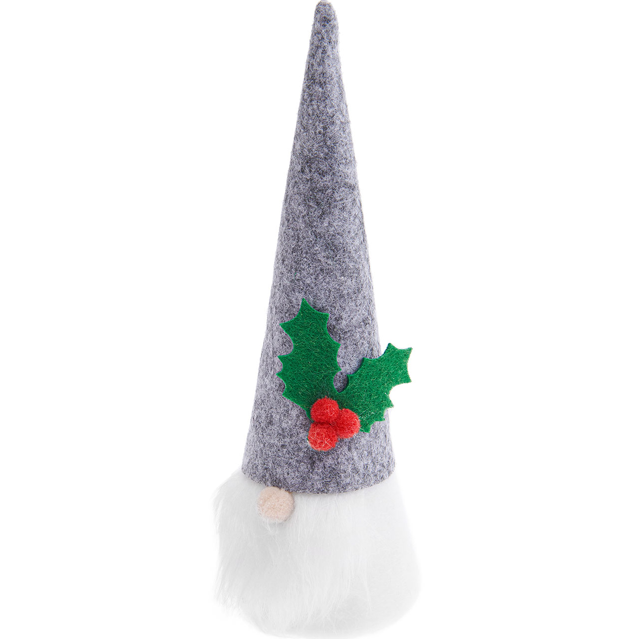 Weihnachtswichtel mit grauer Mütze