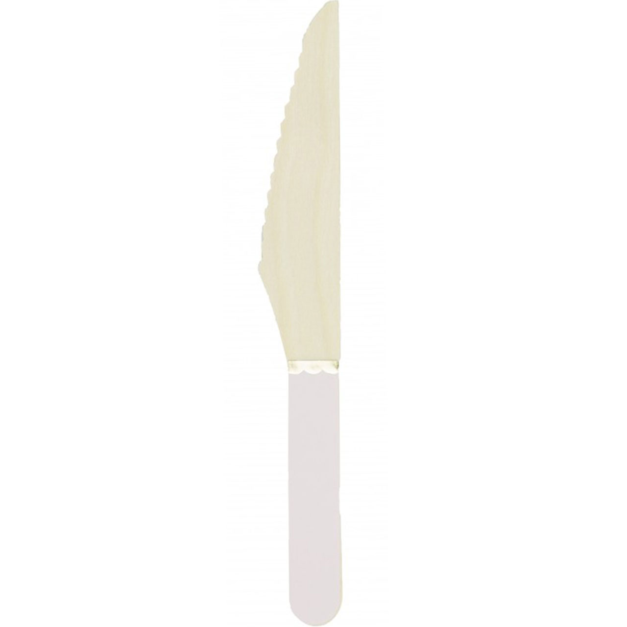 Besteck aus Holz - Messer Pastellrosa & Gold